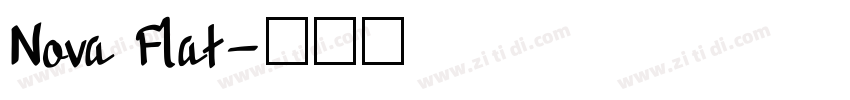Nova Flat字体转换